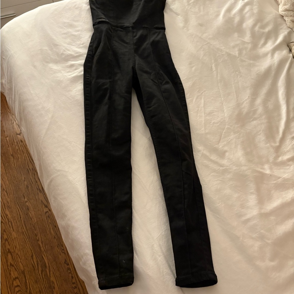 Topshop Black Jumpsuit Romper - Fitted Leg